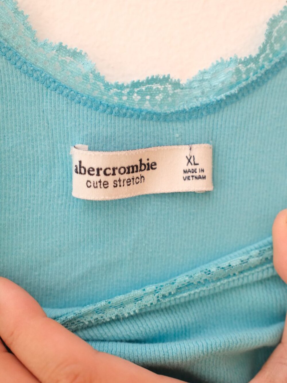 Abercrombie Turquoise Ribbed Tank - Picture 4 of 4